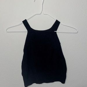 ❤️ 4 FOR $15 black knit crop top